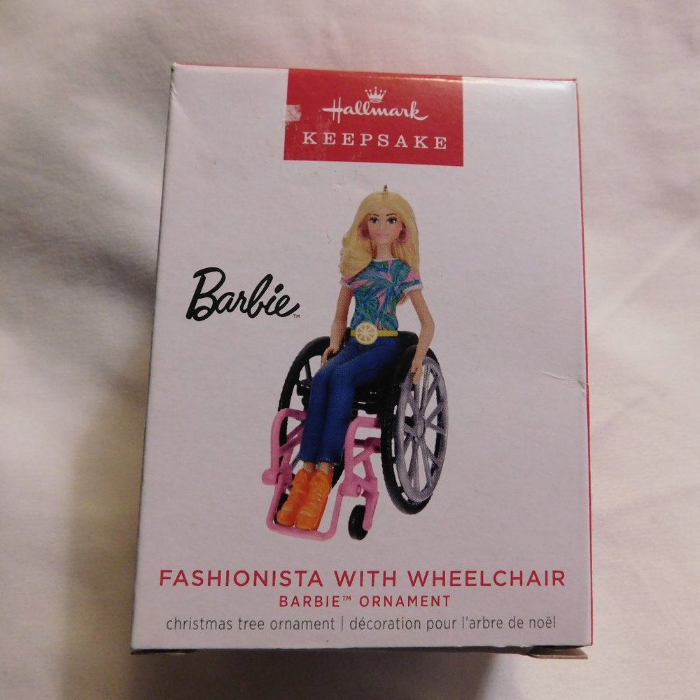 Hallmark Keepsake Barbie Fashionista with Wheelchair Ornament